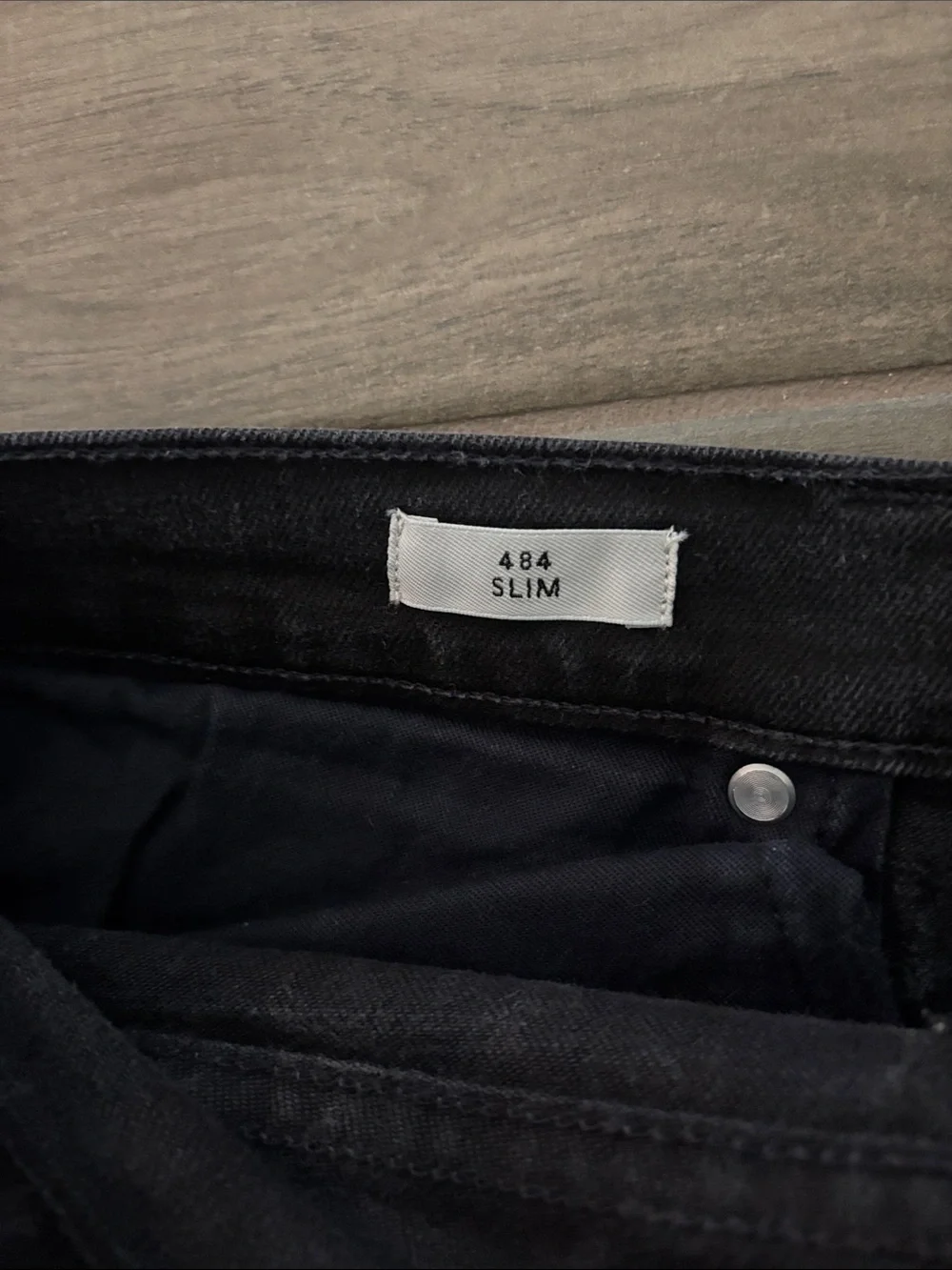 J. Crew 484 Slim Straight Jeans in Black
